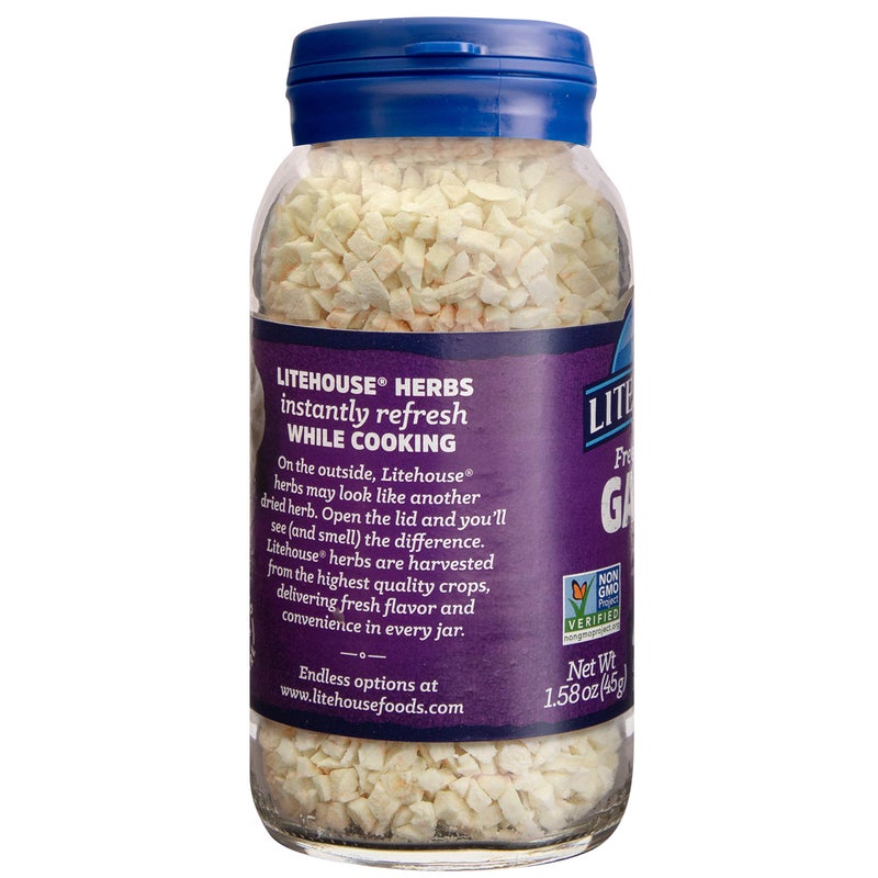 Litehouse Freeze Dried Garlic - Garlic, Substitute for Fresh Garlic & Minced Garlic, Jar Equal to 45 Garlic Cloves, Garlic Flakes, Garlic Freeze Dried, Non-GMO, Gluten-Free - 1.58 Ounce - Image 4